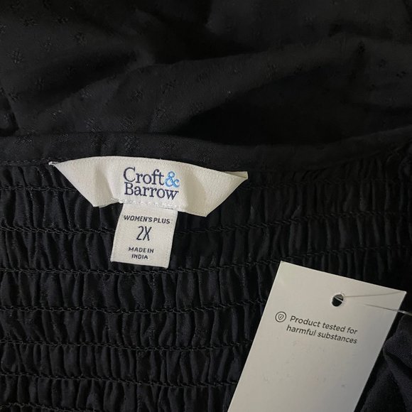 Croft & Barrow Smocked Midi Dress 2X - Picture 11 of 13